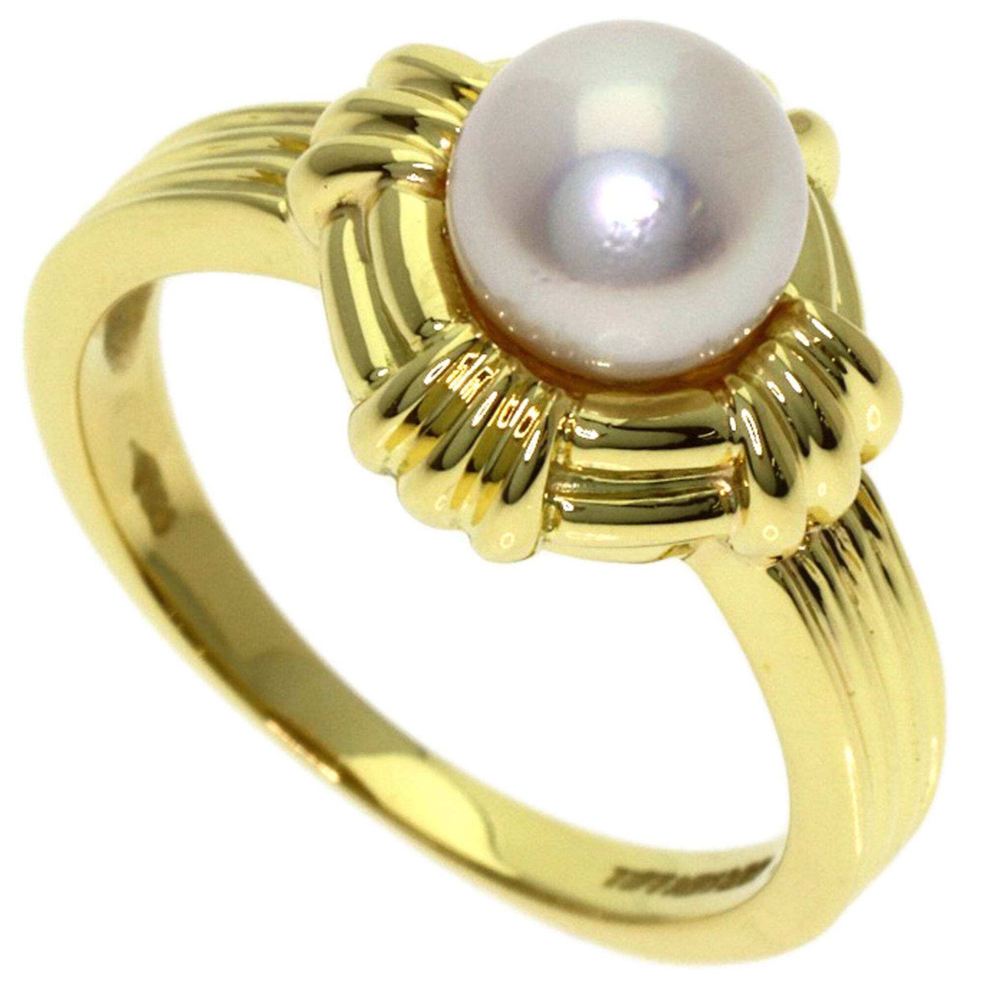Tiffany 18k Gold Pearl Ring 2260$